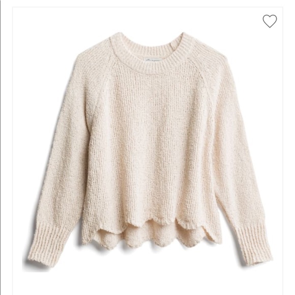 Cotton Emporium Sweaters - Cotton Emporium Scalloped Sweater